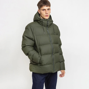 2025 détachable personnalisé broderie Logo hommes à capuche personnalisé chaud épais extérieur hiver manteau matelassé rembourré bulle veste - Product Image 1