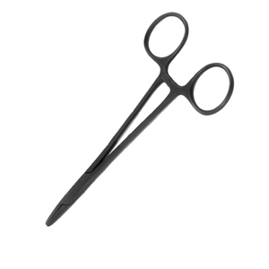 Fórceps de soporte de aguja Debakey, fórceps de sutura quirúrgica recta de Color negro, fórceps de sala de operaciones quirúrgicas de acero alemán - Product Image 4