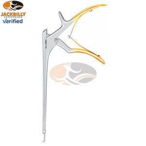 JACKBILLY 7 pulgadas de acero inoxidable de alta calidad Multi-Bite Kerrison Rongeur Punch Delicate Thin Foot Plate Forward Bite 3mm - Product Image 3