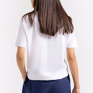 Top Ranking superventas mujer Crop Top camiseta lisa señoras Camiseta 100% algodón Crop Top mujeres manga corta Camisetas - Product Image 3