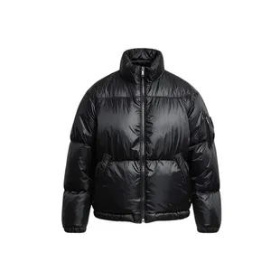 Veste matelassée noire brillante pour l'hiver - Product Image 1