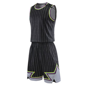 Maillots de baseball à rayures personnalisés, respirants et élégants, fabriqués au Pakistan, disponibles pour impression de broderie pour vêtements de basket-ball - Product Image 1