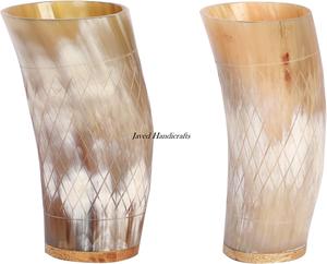 Vente en gros de verre à boire avec corne de Viking Corne en verre de qualité supérieure Verre à boire avec corne haute qualité pour la plage - Product Image 5