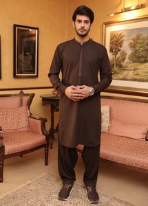 Fabriqué en usine 2025 dernière conception vêtements d'été hommes Shalwar Kameez costume décontracté coton pas cher prix - Product Image 4