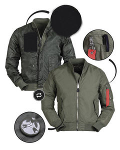 Último diseño de alta calidad chaqueta de bombardero liso personalizado hombre de negocios Blazer satén a prueba de viento chaqueta de bombardero para los hombres - Product Image 4