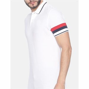 เสื้อโปโลสำหรับผู้ชายเสื้อกีฬาแบบลำลองระบายอากาศได้พิมพ์ลายโลโก้ที่กำหนดเอง - Product Image 3