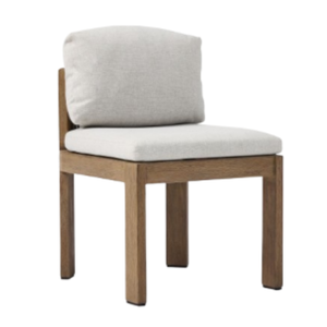 Sillas de Oficina Modernas con Estructura de Madera de Teca, Función de Refrigeración, Espuma Gruesa y Tela Suave, para Comedor - Product Image 1