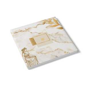 Sous-verre élégant en céramique de marbre inspiré par l'art grec ancien cadeau de décoration pour elle - Product Image 2