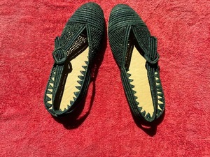 รองเท้าแตะผ้า Raffia ทำด้วยมือจากช่างฝีมือหรูหราจากโมร็อกโก | รองเท้าราฟเฟอร์ทำจากเส้นใยธรรมชาติ - Product Image 2