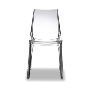 Stackable Transparent Polycarbonate Dining <b>Chair</b> <b>Clear</b>, Smoke or White, Indoor Outdoor Restaurant Cafe Hotel <b>Chair</b> Made in Italy - Product Image 1