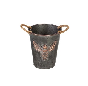 Macetas de estilo indio hechas a mano de la mejor forma y tamaño Maceta de metal más vendida Maceta de metal de diseño único al por mayor a granel - Product Image 3