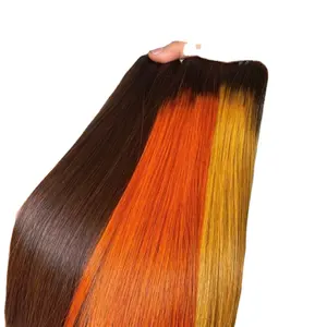 प्रकाश डाला Ombre रंग मानव बाल 13x4 ललाट फीता थोक लघु पियानो रंग रेमी बाल फीता सामने Wigs 100 $ कुंवारी बाल