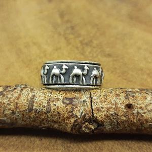 Wholesale Vintage 925 Oxidized Silver Camel Statement <b>Ring</b> Boho <b>Indian</b> Wedding Jewelry Diamond Pearl Fine Fashion Design Party - Product Image 1
