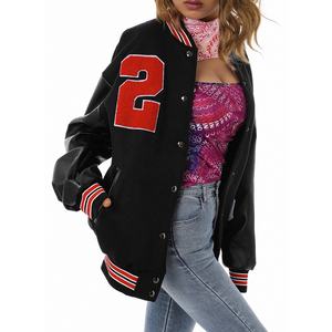 Chaquetas de Invierno Extra Grandes para Mujer, Estilo Y2K, Última Moda Urbana, Diseños Personalizados, Chaqueta Universitaria de Béisbol Hecha a Medida - Product Image 5