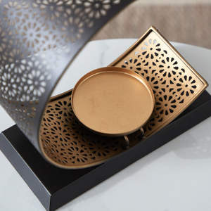 2025 Ramadan Decorative Moon Shape Metal Moroccan <b>Candle</b> Lantern <b>Pillar</b> <b>Holder</b> for Eid Home Decoration Handmade Durable - Product Image 4