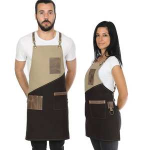 Delantal de Cuero de Primera Calidad, Diseño Hecho a Mano, Logotipo Personalizado Impreso, Correas Ajustables para el Cuello y la Cintura - Product Image 2