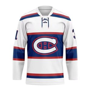 Nouveau Design maillot de Hockey sur glace 100% Polyester maillot de Hockey sur glace respirant séchage rapide vêtements de sport prix de gros SI-IHJ-05 - Product Image 5