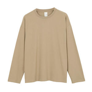 Camiseta de Manga Larga al por Mayor 100% Algodón Lisa Unisex con Cuello Redondo para Hombre, Camiseta Personalizada para Hombre - Product Image 4