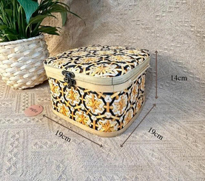 Boîte-cadeau élégante en bambou écologique fabriquée à la main stockage en osier vietnamien pour les mariages décor à la maison organisateur naturel pour l'artisanat lettres - Product Image 6