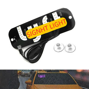 Nouvelle lumière de taxi universelle LED USB pour décorations de voiture, accessoires de conversion de couleur - Product Image 1