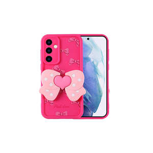 Coque en silicone rose foncé pour Samsung Galaxy A55, protection de l'appareil photo, forme rectangulaire, motif Ins, compatible A53 A34 A21S - Product Image 1