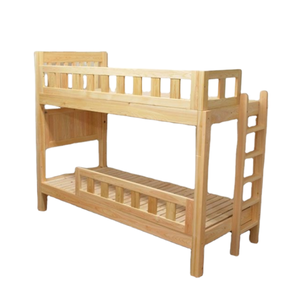 Lit superposé pour enfants au design moderne, en teck massif, matériaux écologiques, couleur personnalisée, lit double, meubles de chambre à coucher - Product Image 4