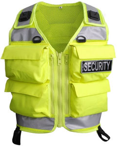 High Visibility Security Vests Custom logo <b>Reflective</b> Jacket High Quality <b>Material</b> Anti Shirk Comfortable Safety Vest Foe Men - Product Image 4