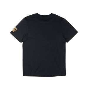 T-shirt APA Alpha Dry Fit noir 100% polyester évacuation de l'humidité t-shirt grec vie fraternité vêtements avec logo imprimé - Product Image 3
