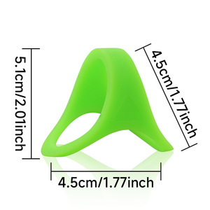 Taşınabilir Çok Renkli Silikon Penis Halkaları Yetişkin Oyuncakları Geciktirici Kilitli Penis Halkası Erkekler için Seks Oyuncakları Çiftler için 3 Delikli Penis Halkası - Product Image 6