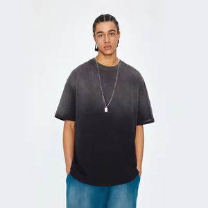 Camiseta Extra Grande para Hombre, 100% Algodón, 250-300GSM |   Acabado Ácido Vintage para Piedra |   Gráfico de Logotipo Personalizado - Product Image 2