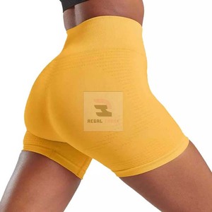 Pantalones cortos de Fitness de alta calidad para mujer, pantalones cortos de Yoga transpirables para gimnasio con decoración de botones, ropa de Yoga cómoda - Product Image 5