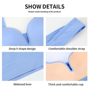 Soutien-gorge de sport sans fil pour femmes, nouveau design, style simple, avec logo personnalisé, pour femmes à la mode - Product Image 6