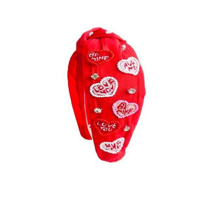 เครื่องประดับผมสำหรับสาวๆ วันวาเลนไทน์สุดฮิต คอลเลคชั่นที่คาดผมประดับลูกปัดจากฟาง  งานปักมือแบบใหม่ - Product Image 6