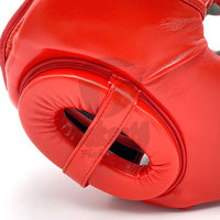 Casques de boxe en cuir sur mesure de haute qualité, protection de la tête portable, ajustement parfait, couleur et logo personnalisés, taille personnalisée