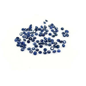 Saphir bleu naturel non traité, rondes calibrées de 3 mm et 4 mm, opale et aigue-marine taillées en ovale radiant, pierres précieuses bleues - Product Image 3