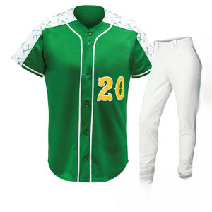 Vêtements de baseball et de softball sur mesure pour hommes Uniformes confortables et respirants en tissu léger et vendus à bas prix - Product Image 1