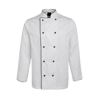 Uniforme de chef de haute qualité vêtements de cuisine design personnalisé vêtements uniformes de chef d'été blanc ou noir moderne durable-Échantillon gratuit