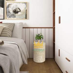 Handmade Mother of Pearl Inlay <b>Round</b> <b>Side</b> <b>Table</b> Elegant Wooden End <b>Table</b> for Luxury Home Furniture - Product Image 5