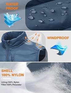 Venta Directa de Fábrica, Chaleco Acolchado con Cierre y Cuello en V, Personalizable, Transpirable, de Alta Calidad, para Hombre, Invierno, Casual - Product Image 6