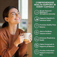 4400mg Empat dalam Satu Sea Buckthorn Oregano Black Cumin Elderberry Softgels 200 untuk Imunitas Antioksidan Dukungan Pencernaan Peningkat