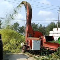 Grand coupe-paillettes d'herbe à haut jet de 8 tonnes pour l'élevage de bovins et de moutons