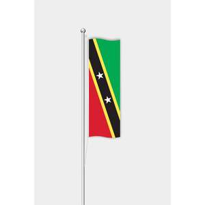 Saint-Christophe-et-Nivs Silk Vertical Outdoor Flag <b>Banner</b> for Automotive Insurance Education - Product Image 2