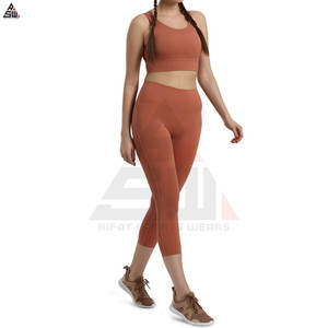 Nouvelle Collection : Ensemble de Yoga 2 Pièces pour Femme – Taille Haute, Effet Push-up, Grande Taille, Couleur Unie, Séchage Rapide, Respirant – Idéal pour le Sport et le Fitness - Product Image 4
