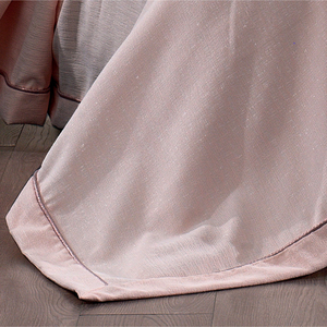 Guzide EVITA Classic 4-Piece Striped Salmon 100% Chenille Woven Anti-Dust Mite Anti Pull Washable King Size <b>Bedspread</b> <b>Set</b> Home - Product Image 5