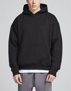 Venta al por mayor de moda de lujo de Terry francés Hombres Sudadera con capucha Sin cordón en blanco de peso pesado Sudaderas con capucha de fabricantes de alta calidad - Product Image 2