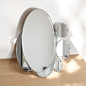 Miroir mural de luxe pour maison restaurant style grand ovale avec décoration d'accent circulaire et miroir réfléchissant cadre mural - Product Image 5