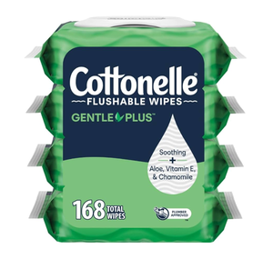 Vente en gros de lingettes humides lavables Cottonelle GentlePlus enrichies en tissus humides à l'aloès et à la vitamine E pour vente en gros à bas prix - Product Image 2