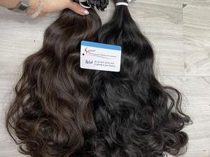 Extensions de cheveux en kératine de qualité supérieure, pointe plate, couleur naturelle, ondulées, haute qualité, meilleur prix de Thanh an Hair - Product Image 4