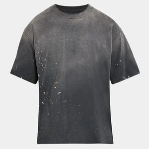 T-shirt Homme Délavé à l'Acide Prix de Gros 100% Coton Tissu Multicolore Décontracté 150 Grammes Imprimé Design Unique Coupe Oversize - Product Image 6