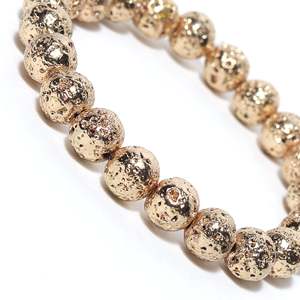 NOVAMART Fine Arihant <b>Gems</b> & Jewels Certified Astrological <b>Bracelet</b> Golden Lava <b>Stone</b> Bangle for Reiki/Yoga Healing Natural Dist - Product Image 2
